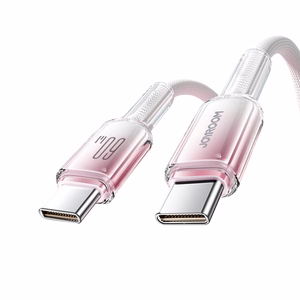 Кабель Joyroom S-A42 Crystal-Clear Series 60W USB-C - USB-C 1,2 м - белый