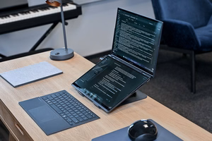 Reguliuojamas, besisukantis, ergonomiškas nešiojamojo kompiuterio stovas 10–17″ LAPTOP STAND ROTO MT2662
