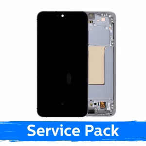 Ekranas skirtas Samsung S731 S25 FE su rėmeliu / White / (Service Pack)