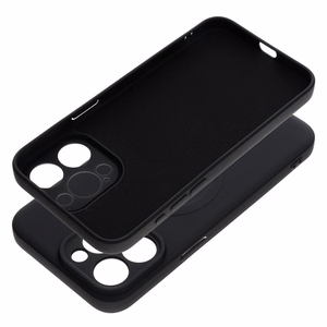 Чехол для iPhone 15 Pro Max силиконовый Mag Cover совместимый с MagSafe чёрный