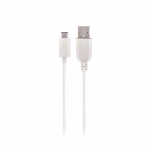 Kabelis USB - USB-C 1,0 m 1A baltas