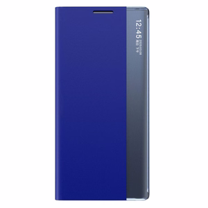 Dėklas telefonui knygos tipo su išmaniuoju langu Xiaomi Redmi K40 Pro+ / K40 Pro / K40 / Poco F3 - mėlynas