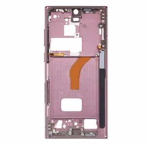 Vidurinis rėmelis Samsung S908 S22 Ultra (bordo)