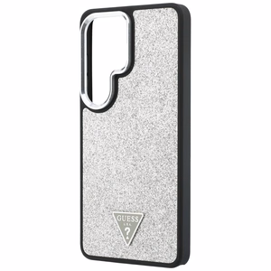 Guess чехол Fixed Glitter Triangle MagSafe для Samsung Galaxy S26 Ultra серебристый