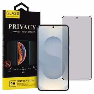 Закалённое стекло Privacy для Samsung Galaxy S25 Plus чёрный