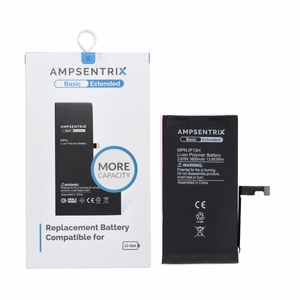 AmpSentrix Basic baterija iPhone 15 (didelės talpos 3600 mAh)