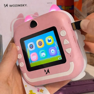 Wozinsky WDT-01 vaikų kamera su terminiu spausdintuvu - rožinė