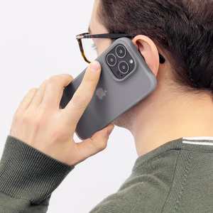 Kingxbar Plain Series dėklas telefonui iPhone 13 Pro silikoninis dėklas pilkas