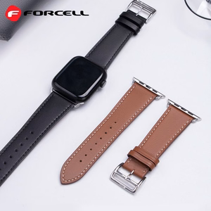 FORCELL F-DESIGN FA20 ekologiškos odos dirželis APPLE Watch 38 / 40 / 41 mm raudonas