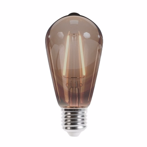 LED Bulb Filamentas E27 ST64 4W 230V 2000K 400lm COG smoked Forever Light