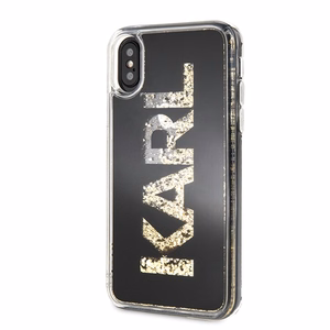 Karl Lagerfeld Karl Logo Glitter чехол для iPhone X/Xs - Чёрный