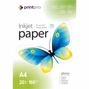 ColorWay PrintPro – itin blizgus fotopopierius, 180 g/m², A4, 20 lapų