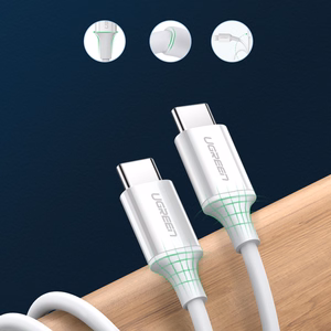 Ugreen US264 60518 USB-C — USB-C PD QC AFC Кабель 1м — белый