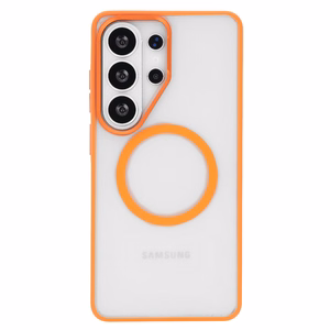 Liavec Soft Case Metal Frame для Samsung Galaxy S26 Ultra оранжевый