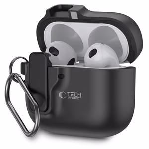 Tech-Protect Slim Hook dėklas AirPods 4 (m) - juodas