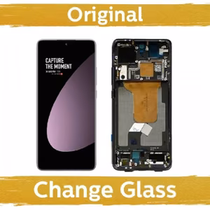 LCD дисплей для Xiaomi 12 (12S / 12X) с рамкой / серый (восстановленный: Китай)
