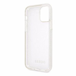 Guess GUHCN65PCGLSI iPhone 11 Pro Max серебряный/серебряный жёсткий чехол Glitter