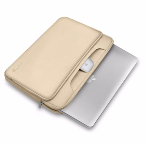 Tech-Protect Pocket 15-16 nešiojamojo kompiuterio krepšys - smėlio spalvos