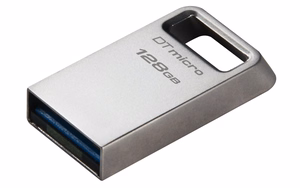 Kingston Technology DataTraveler Micro USB atmintukas 128 GB USB A tipo 3.2 Gen 1 (3.1 Gen 1) Sidabras