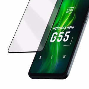 Закалённое стекло 3mk HardGlass Max Lite чёрное для Motorola Moto G55 5G