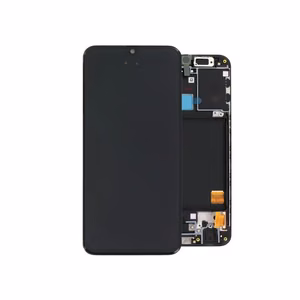 Ekranas Samsung A405 A40 2019 su lietimui jautriu stikliuku ir rėmeliu juodas originalus (8/10 used / naudotas)