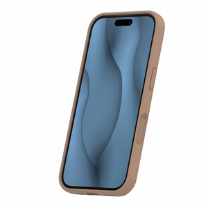 Силиконовый чехол Thin Mag для iPhone 17 6,3" коричневый