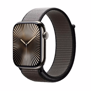 Crong Nylon Apple Watch sport band, 44/45/46/49 mm, night grey