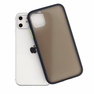 Vennus Color Button Bumper dėklas telefonui Samsung Galaxy A20S mėlynas