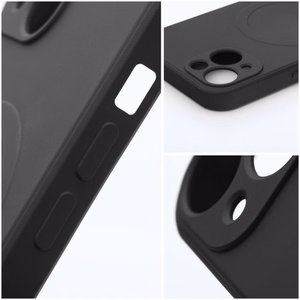 Чехол для Samsung S26 Ultra силиконовый Mag Cover совместимый с MagSafe чёрный