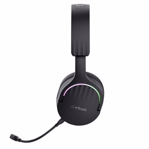 Trust GXT 491 Fayzo Ausinės su mikrofonu laidinės ir belaidės ant galvos žaidimams USB Type-C Bluetooth juodos