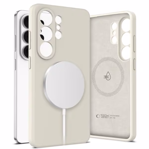 Чехол Tech-Protect Silicone MagSafe для Samsung Galaxy S26 Ultra бежевый