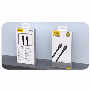 Dudao L9X 30W USB-C - Lightning kabelis 2m - juodas