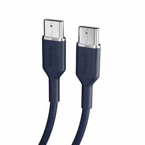 Кабель Puro ICON USB-C — USB-C 1.5м тёмно-синий
