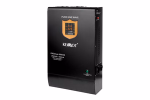 KEMOT PROsinus-3500/48 wall-mounted emergency power supply, pure sine wave inverter with charging, 48 V / 230 V, 3500 VA / 2400 W