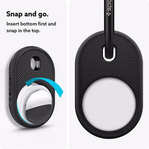 Spigen Vault dėklas Apple AirTag įrenginiui – matinė juoda