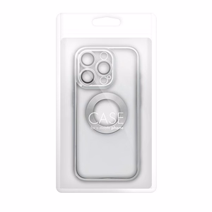 Чехол для iPhone 16 PLUS Glam серебряный