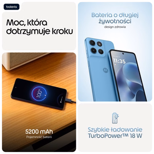 Motorola Moto G17 – smartphone, 17.1 cm / 6.72-inch, Dual SIM, Android 15, USB Type-C, 8 GB/128 GB, 5200 mAh, blue