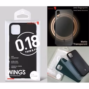 Telefono dėklas X-Level Wings Huawei P30 skaidrus matinis