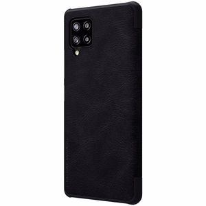 Nillkin Qin кожаный чехол-кобура для Samsung Galaxy A42 5G чёрный
