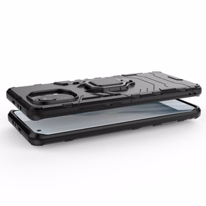 Telefono dėklas Ring Armor Xiaomi Mi 11 juodas