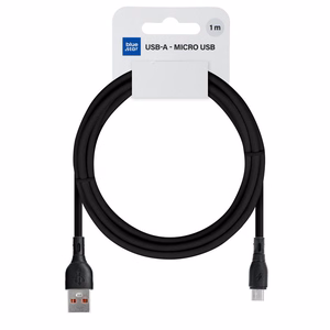 BLUE STAR ECO kabelis USB A į Micro USB PJ68-23-2 1 m juodas