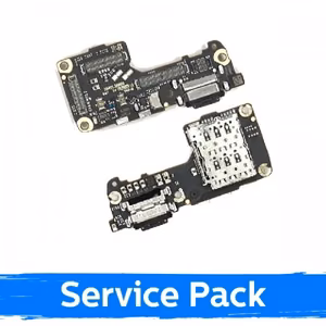 Charging Port Compatible With Xiaomi 12 (12X / 12S) With Flex / Silver / (Service Pack)