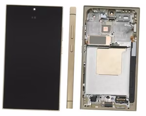 LCD ekranas Samsung S928 S24 Ultra su lietimo ekranu ir rėmeliu Titanium Yellow originalus (naudotas Grade B)