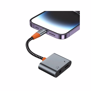 WiWU - Audio adapter LT10 Typ C į Typ C + 3,5 mm