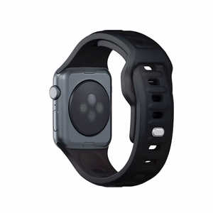 38/40/41/42 mm Black (small) - 3mk Silicone Watch Strap for Apple