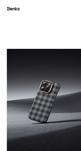 Benks Magnetinis Armor Vichy Kevlar Dėklas telefonui (RF65) iPhone 16 Pro raudonas