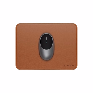 SATECHI vegan leather pelės kilimėlis ST-LMPN rudas