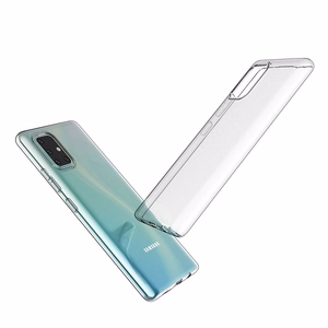 Чехол для Samsung A71 Clear Case 2 мм Box прозрачный