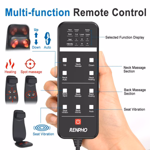 RENPHO Neck & Back Massage Cushion S Black kaklo ir nugaros masažinė pagalvė