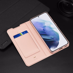 Dux Ducis Skin Pro dėklas atverčiamas dėklas Samsung Galaxy S22 + (S22 Plus) auksinis